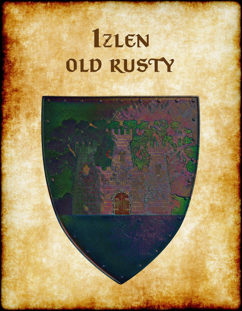 Izlen Old Rusty Heraldry of Greyhawk Anna Meyer Cartography Canvas Art Print