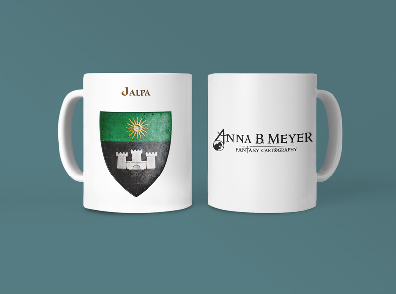 Jalpa Heraldry of Greyhawk Anna Meyer Cartography Coffee Mug 11oz/15oz