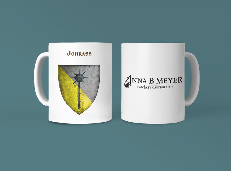 Johrase Heraldry of Greyhawk Anna Meyer Cartography Coffee Mug 11oz/15oz