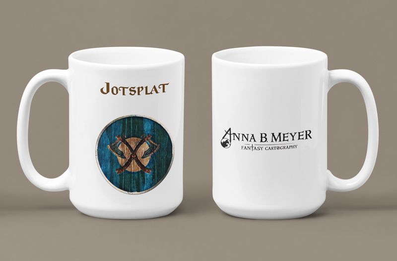 Jotsplat Heraldry of Greyhawk Anna Meyer Cartography Coffee Mug 11oz/15oz
