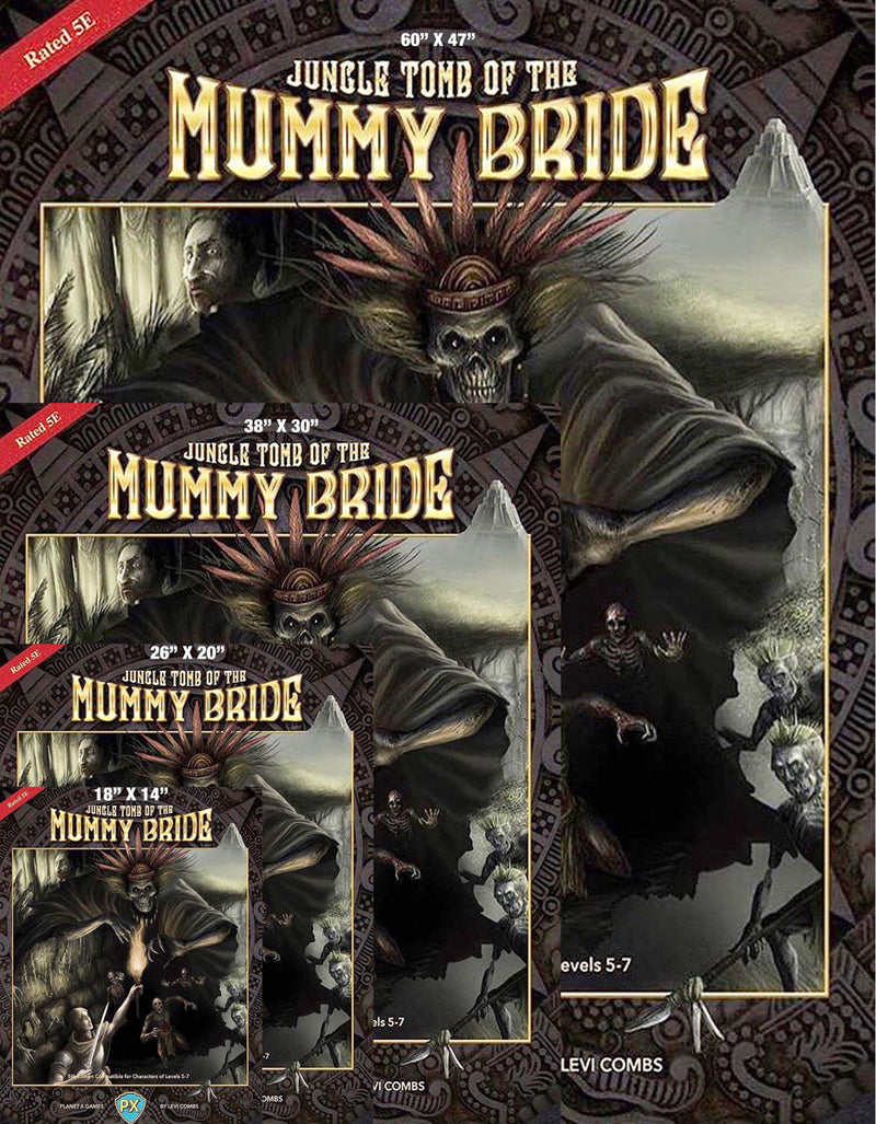 Jungle Tomb Mummy Bride Cover Gallery Canvas Art Print