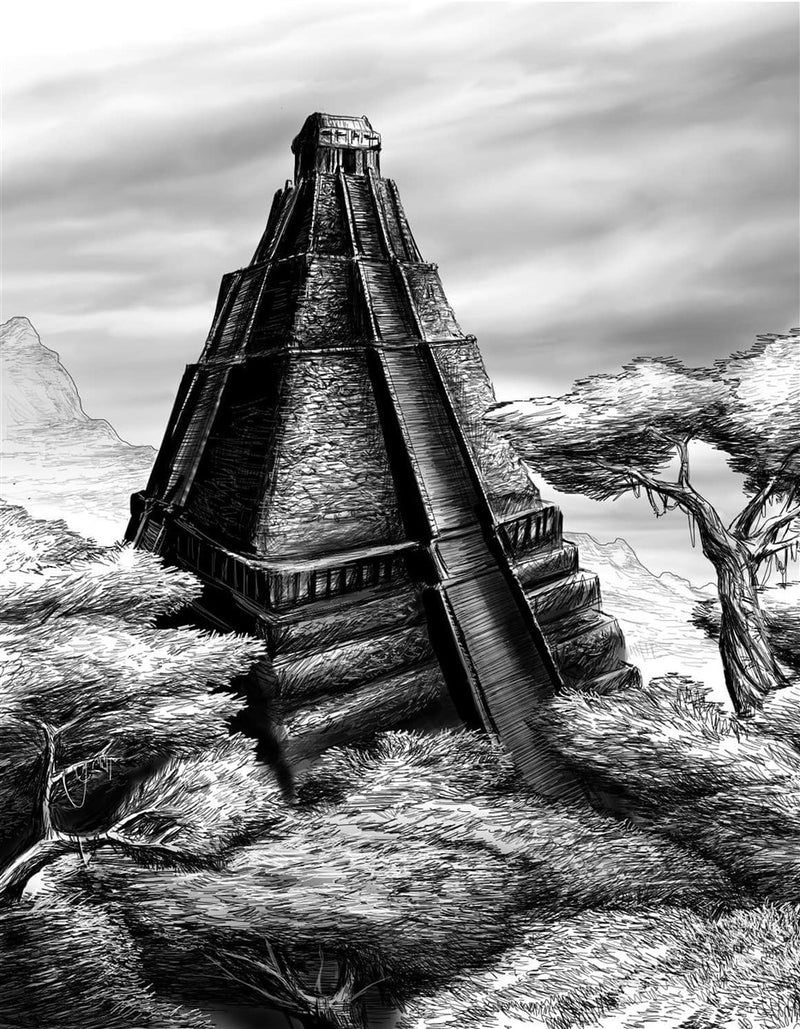 Jungle Tomb Mummy Bride Gallery Canvas Art Print