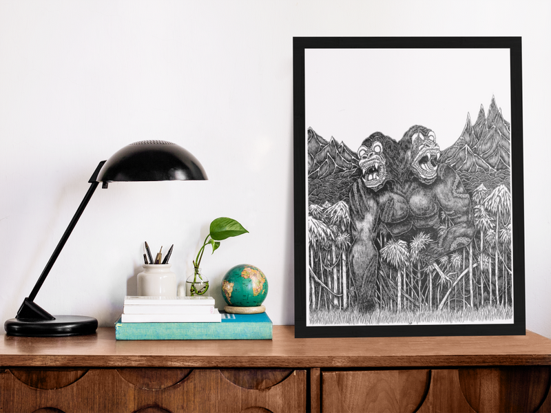 Kaiju Grulok Gallery Canvas Art Print