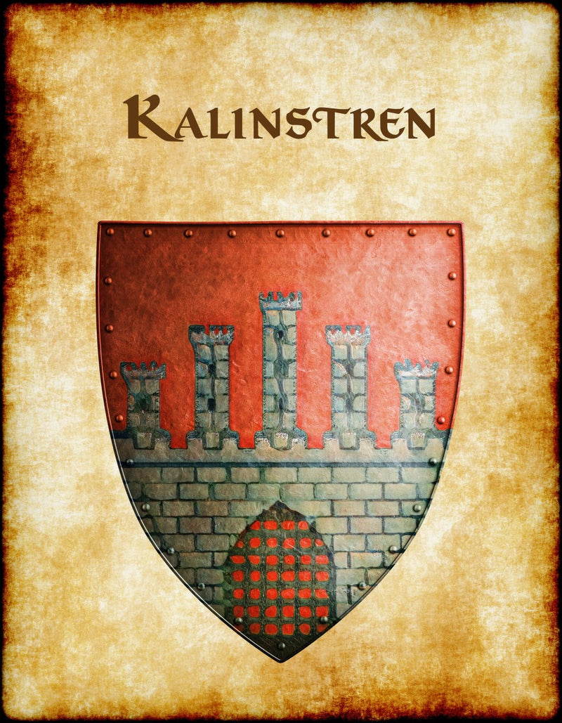 Kalinstren Heraldry of Greyhawk Anna Meyer Cartography Canvas Art Print