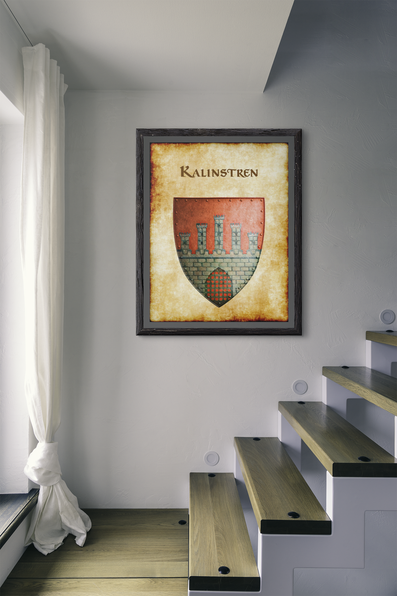 Kalinstren Heraldry of Greyhawk Anna Meyer Cartography Canvas Art Print