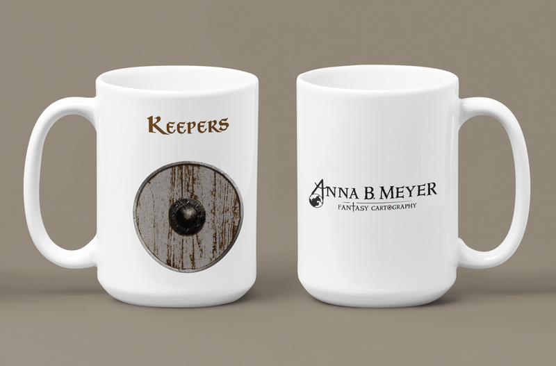 Keepers Heraldry of Greyhawk Anna Meyer Cartography Coffee Mug 11oz/15oz