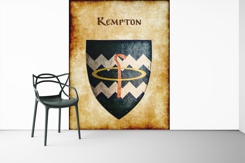 Kempton Heraldry of Greyhawk Anna Meyer Cartography Canvas Art Print