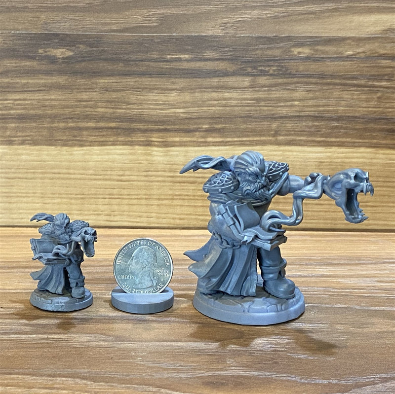 Kenus Soulstealer 3D Printed Miniature Legends of Calindria Primed