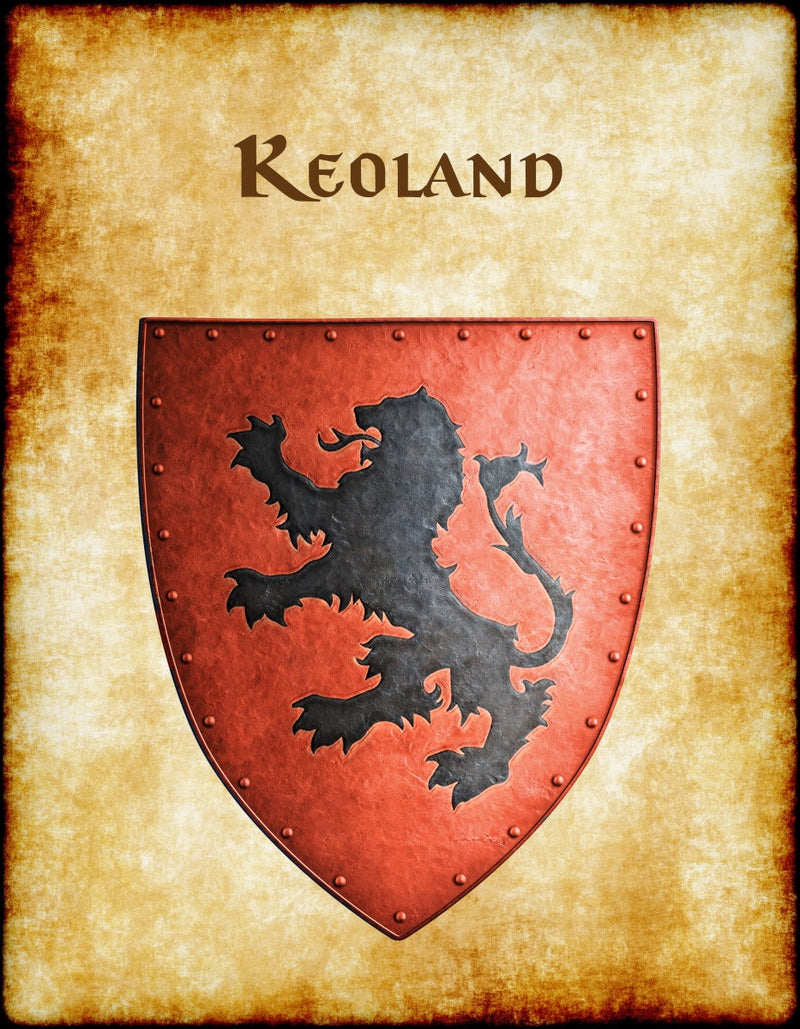 Keoland Heraldry of Greyhawk Anna Meyer Cartography Canvas Art Print
