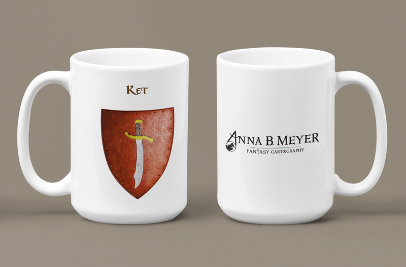 Ket Heraldry of Greyhawk Anna Meyer Cartography Coffee Mug 11oz/15oz