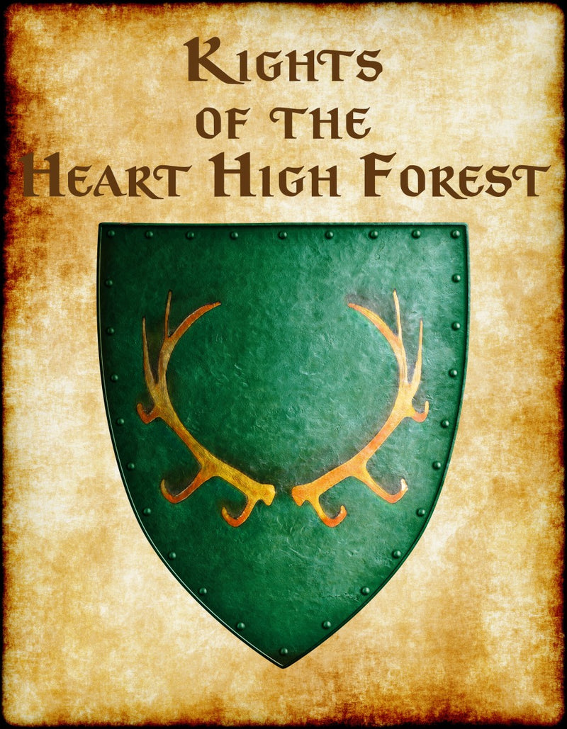 Kights of the Heart High Forest Heraldry of Greyhawk Anna Meyer Cartography Canvas Art Print