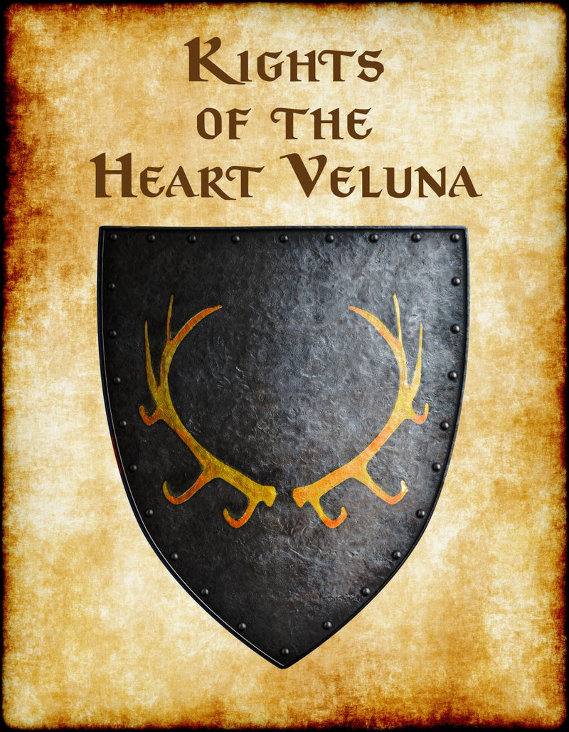 Kights of the Heart Veluna Heraldry of Greyhawk Anna Meyer Cartography Canvas Art Print