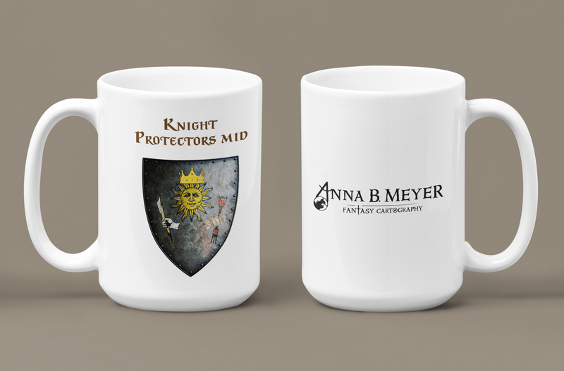 Knight Protectors Mid Heraldry of Greyhawk Anna Meyer Cartography Coffee Mug 11oz/15oz