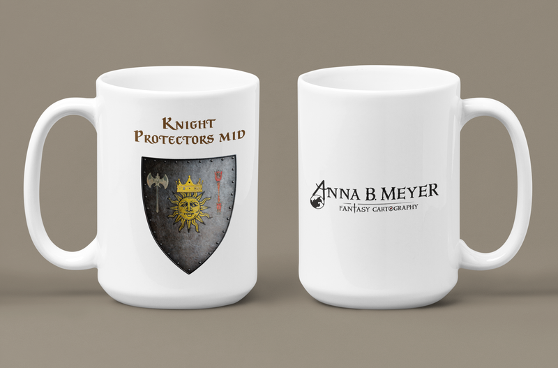 Knight Protectors mid Heraldry of Greyhawk Anna Meyer Cartography Coffee Mug 11oz/15oz