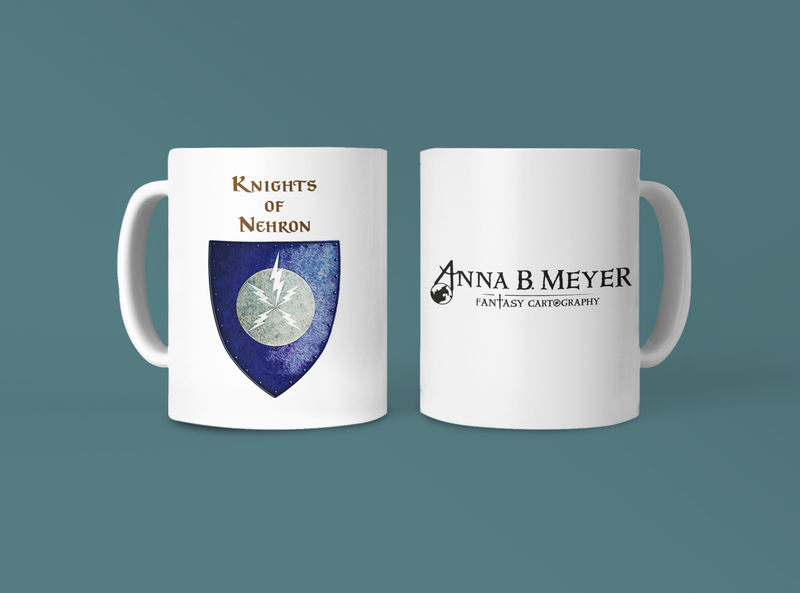 Knights of Nehron Heraldry of Greyhawk Anna Meyer Cartography Coffee Mug 11oz/15oz