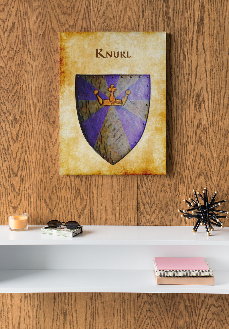 Knurl Alternate Heraldry of Greyhawk Anna Meyer Cartography Canvas Art Print