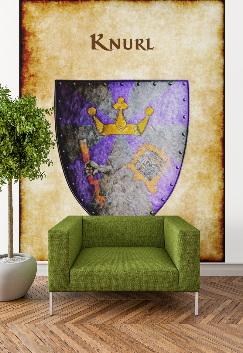 Knurl Heraldry of Greyhawk Anna Meyer Cartography Canvas Art Print