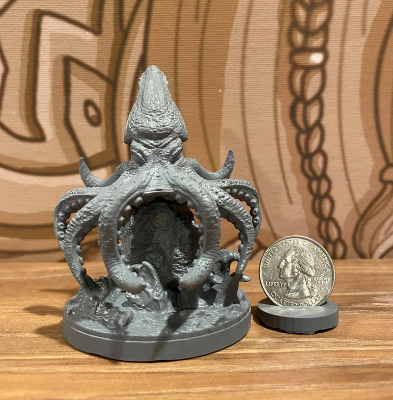 Konrad Kraken 3d Printed Miniature Legends of Calindria Primed