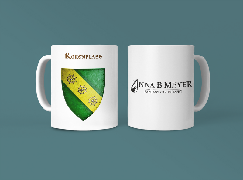 Korenflass Heraldry of Greyhawk Anna Meyer Cartography Coffee Mug 11oz/15oz