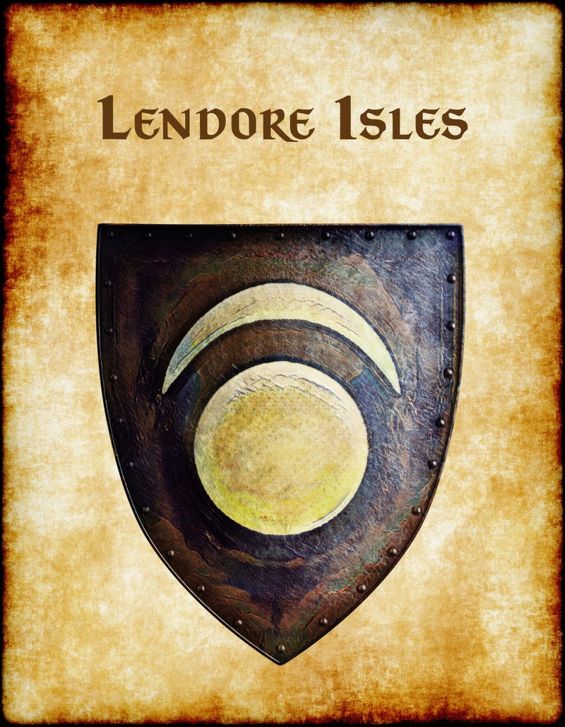 Lendore Isles Heraldry of Greyhawk Anna Meyer Cartography Canvas Art Print