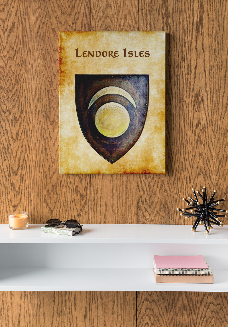 Lendore Isles Heraldry of Greyhawk Anna Meyer Cartography Canvas Art Print