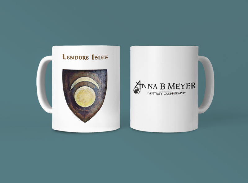 Lendore Isles Heraldry of Greyhawk Anna Meyer Cartography Coffee Mug 11oz/15oz