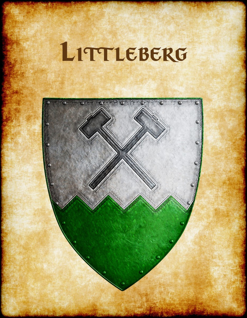 Littleberg Heraldry of Greyhawk Anna Meyer Cartography Canvas Art Print