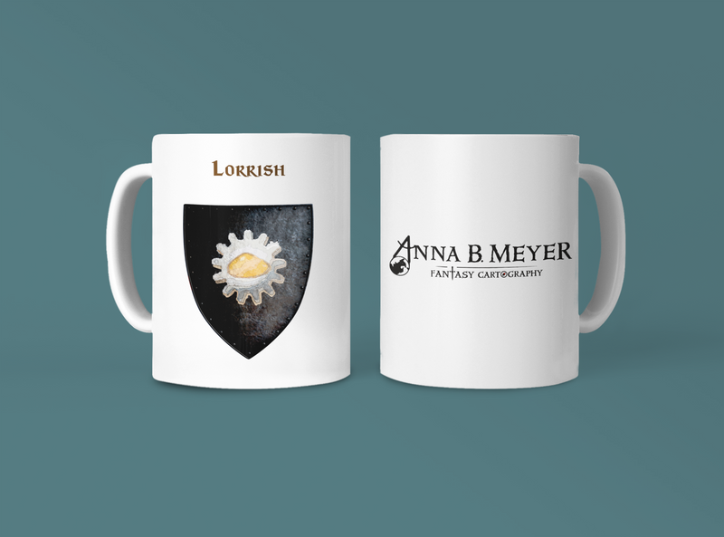 Lorrish Heraldry of Greyhawk Anna Meyer Cartography Coffee Mug 11oz/15oz