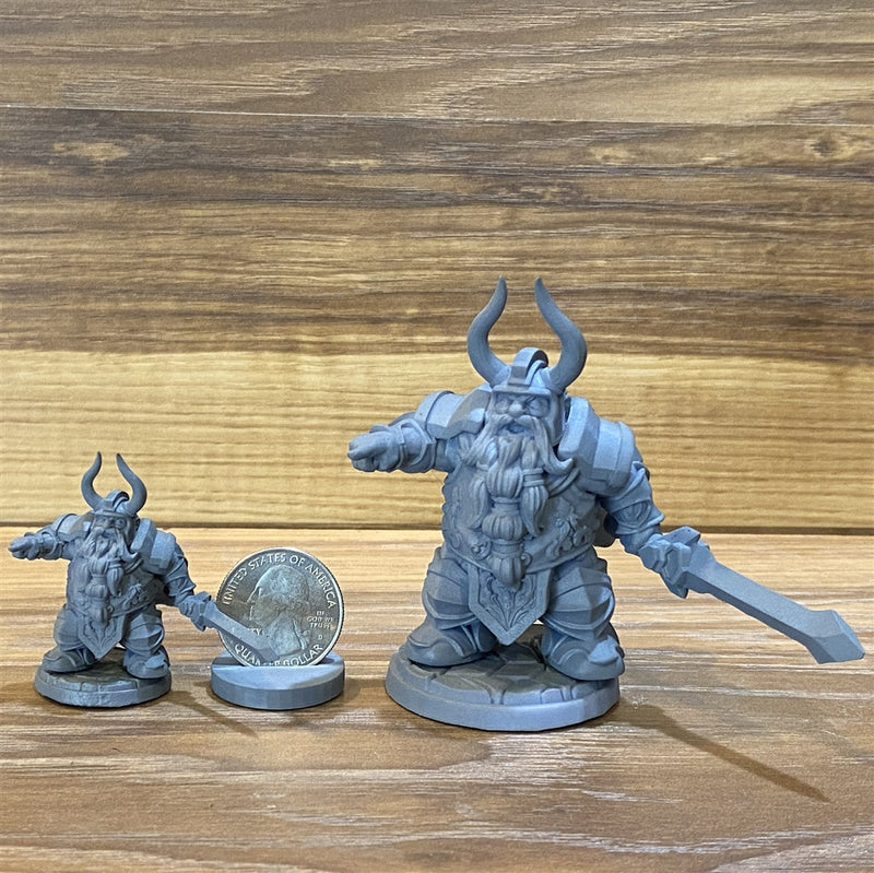 Luther The King 3D Printed Miniature Legends of Calindria Primed