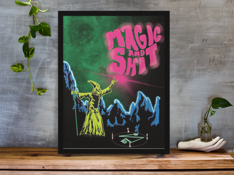 Magic N Shit Large Gallery Canvas Art Print