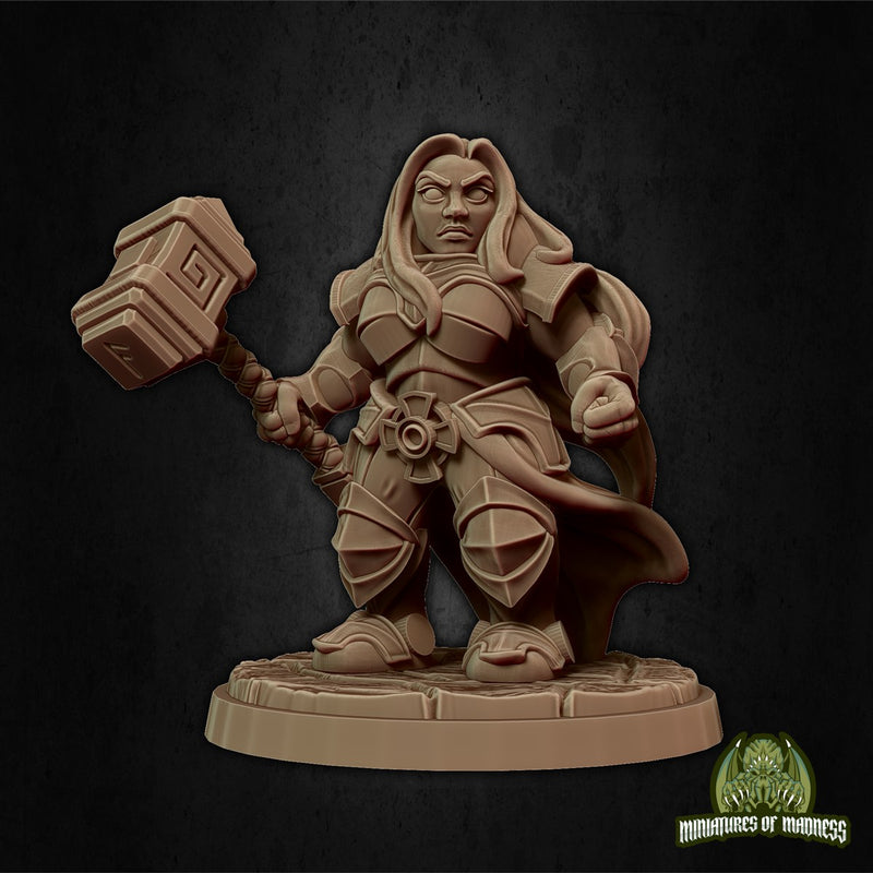 Malyan The Proud Bearded 3D Printed Miniature Legends of Calindria Primed