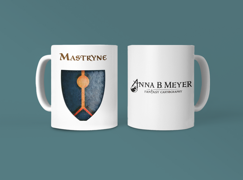 Mastryne Heraldry of Greyhawk Anna Meyer Cartography Coffee Mug 11oz/15oz