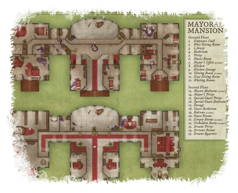 Mayoral Mansion Map Coffee Mug 11oz/15oz
