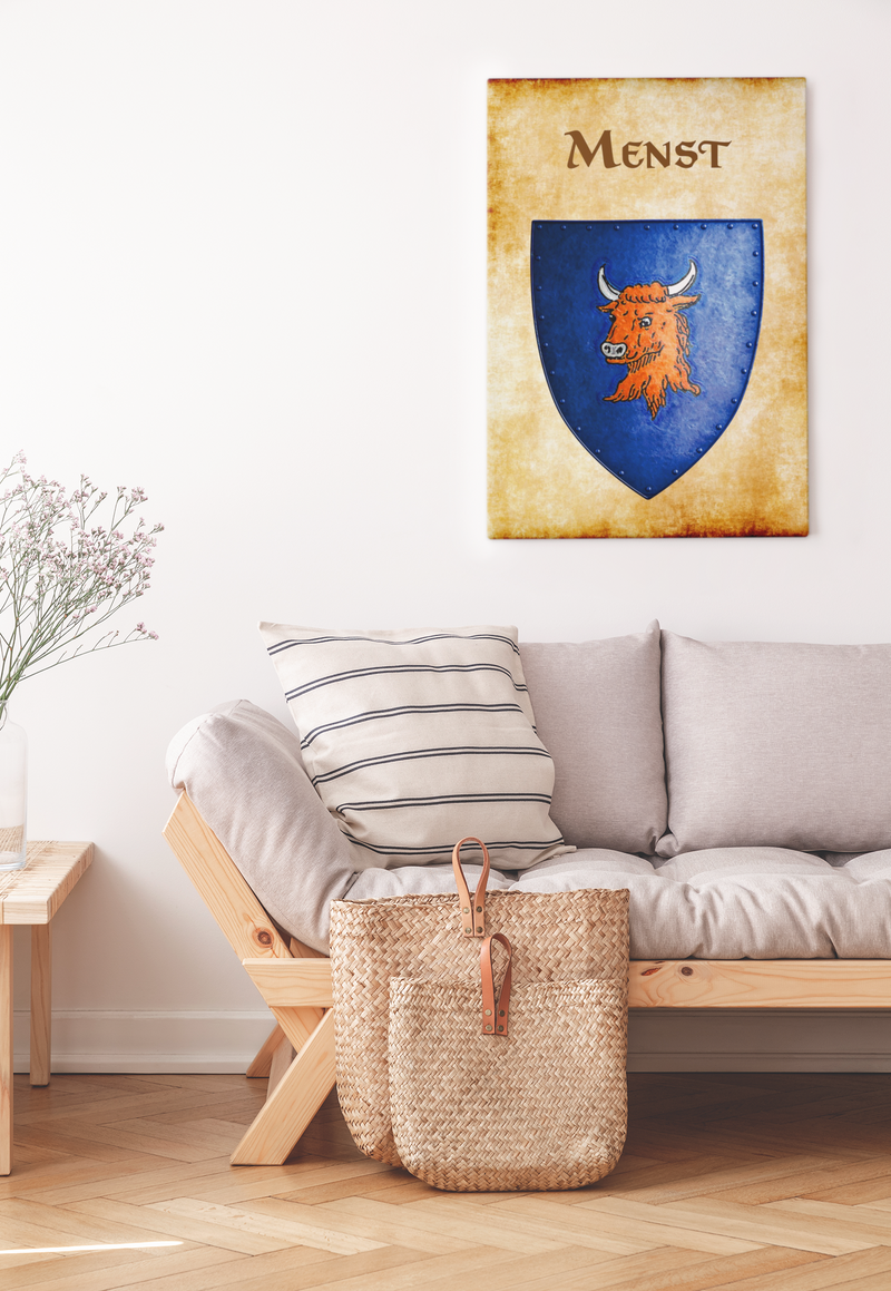 Menst Heraldry of Greyhawk Anna Meyer Cartography Canvas Art Print