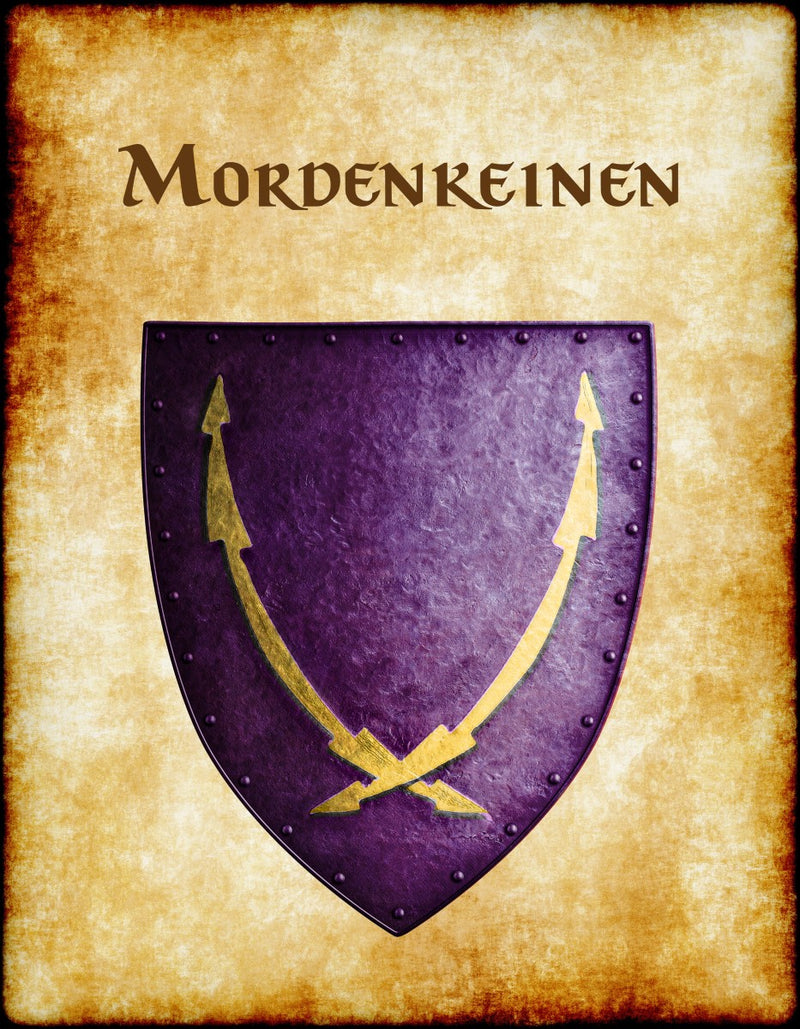 Mordenkeinen Heraldry of Greyhawk Anna Meyer Cartography Canvas Art Print