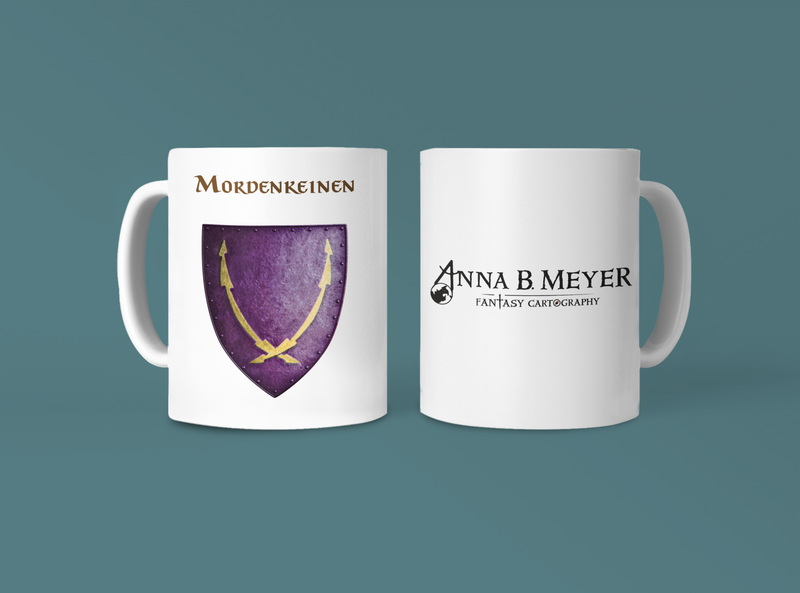 Mordenkeinen Heraldry of Greyhawk Anna Meyer Cartography Coffee Mug 11oz/15oz