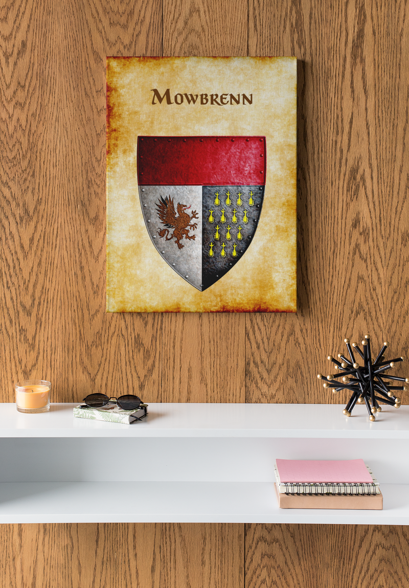 Mowbrenn Heraldry of Greyhawk Anna Meyer Cartography Canvas Art Print