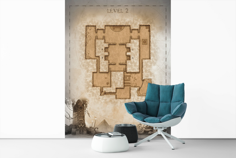 Mummy Bride Level 2 Map Gallery Canvas Art Print