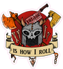 Barbarian Is How I Roll RPG 6" Class Vinyl Sticker