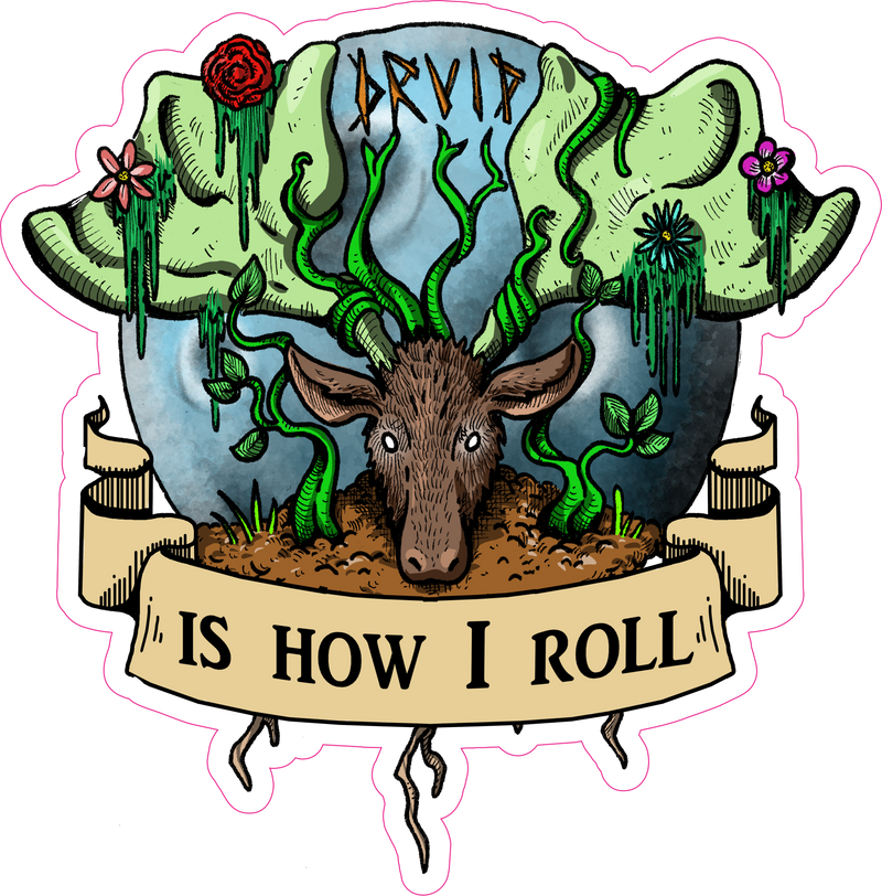 Druid Is How I Roll RPG 6" Class Vinyl Sticker