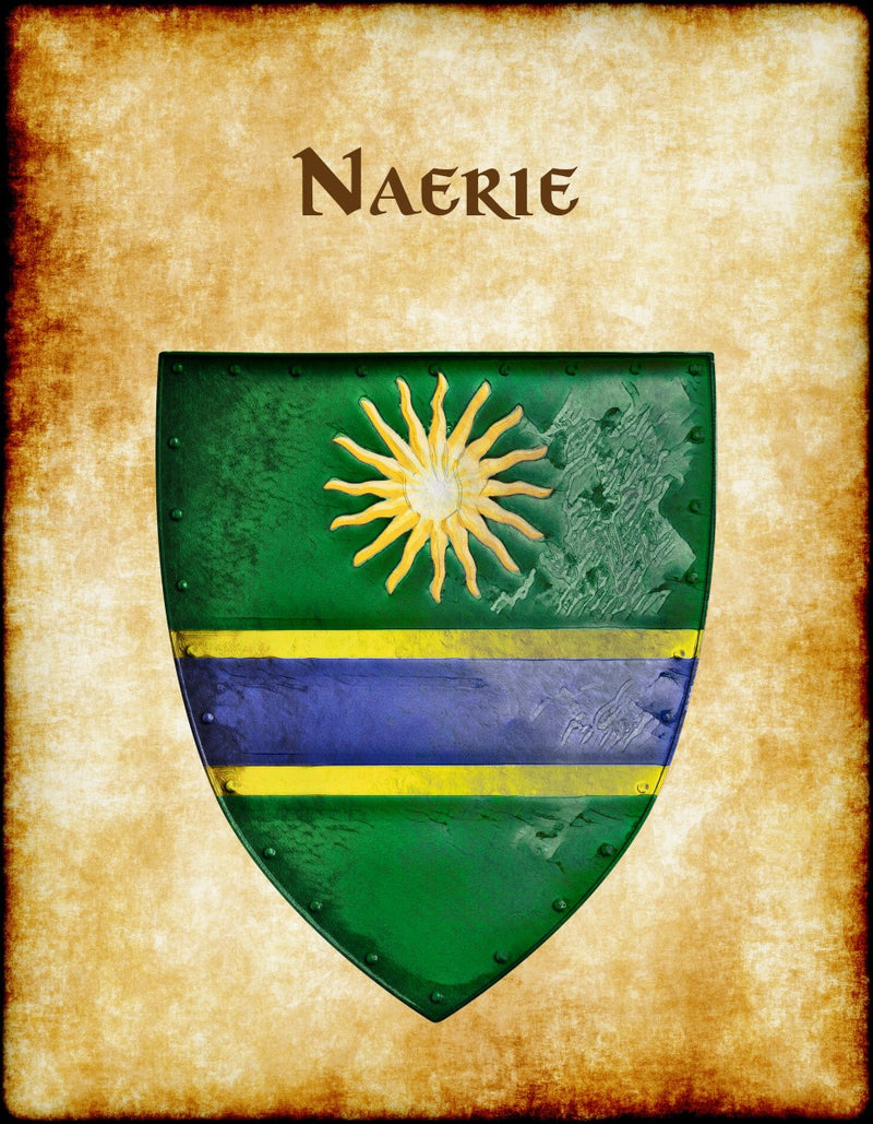 Naerie Heraldry of Greyhawk Anna Meyer Cartography Canvas Art Print