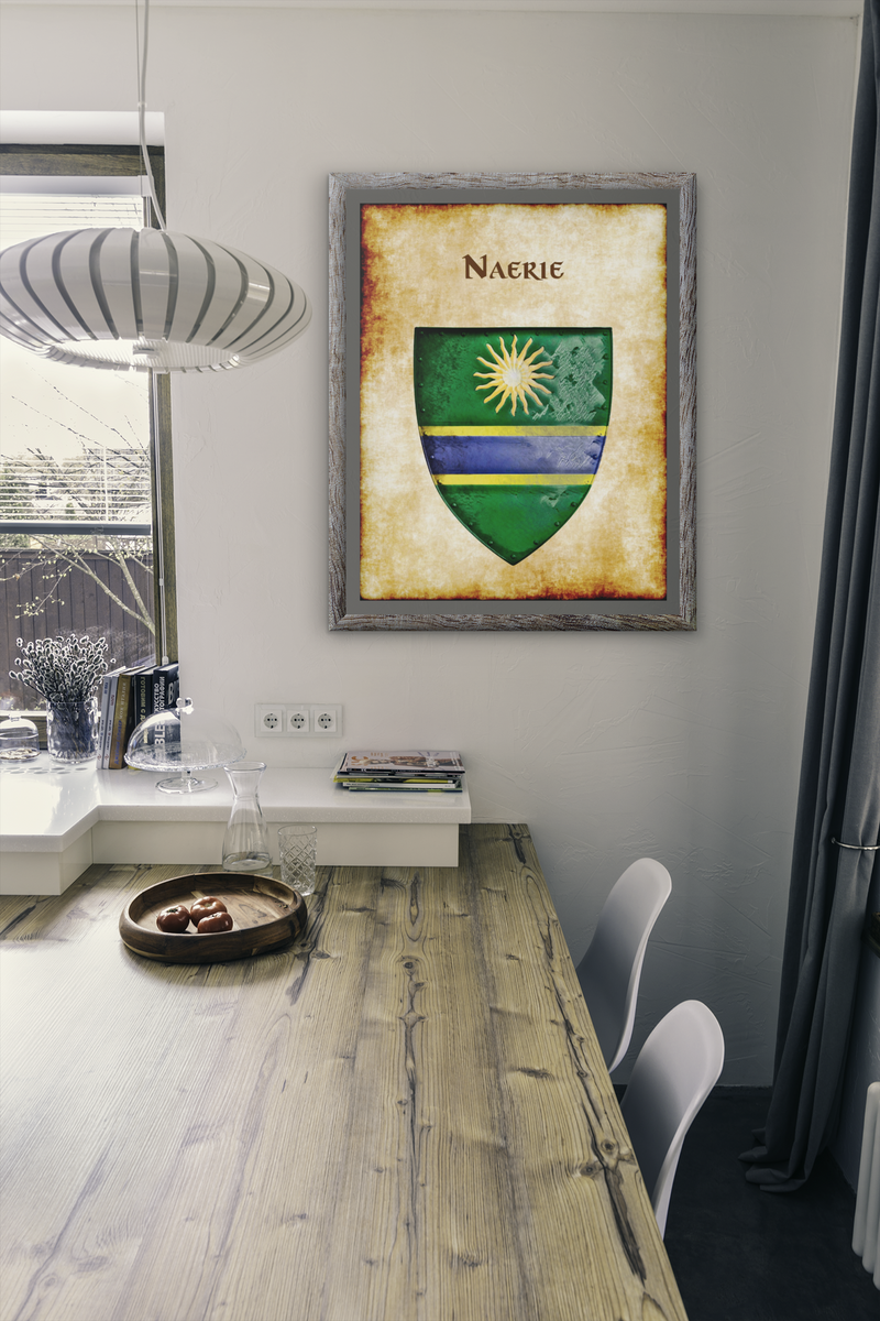 Naerie Heraldry of Greyhawk Anna Meyer Cartography Canvas Art Print