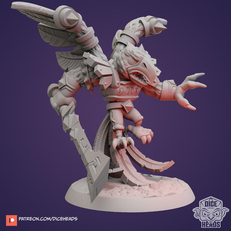 Namtaru Akkad The Bird Devil 3D Printed Miniature Legends of Calindria Primed