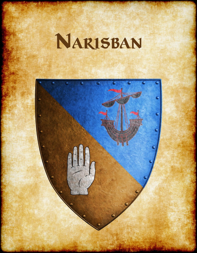 Narisban Heraldry of Greyhawk Anna Meyer Cartography Canvas Art Print