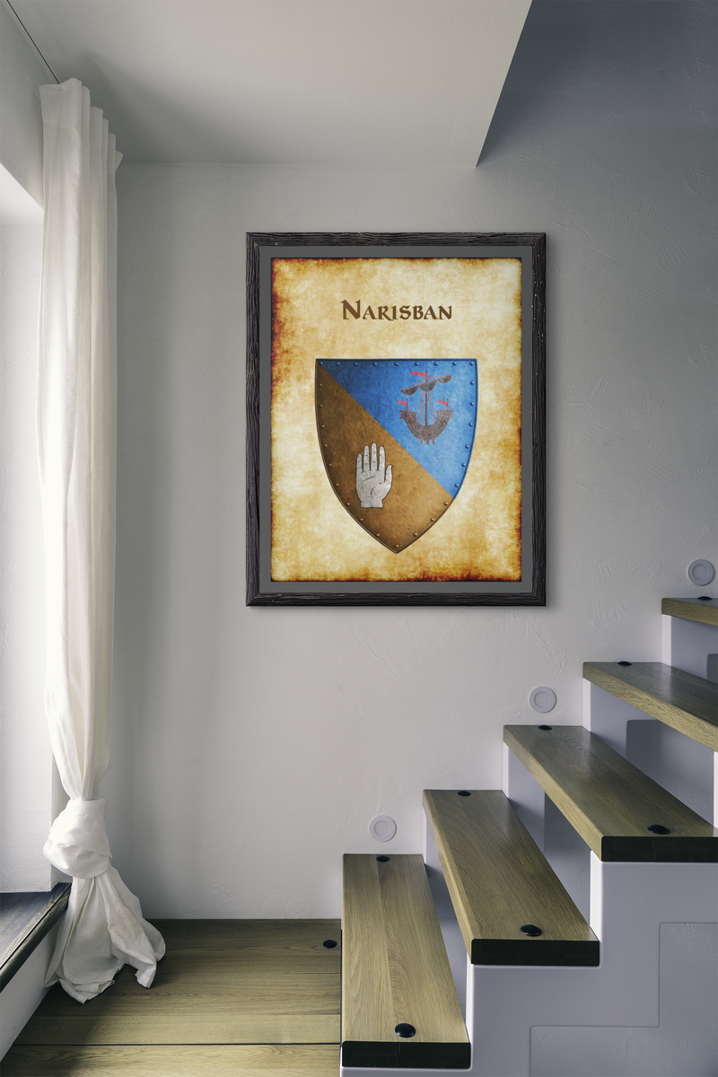 Narisban Heraldry of Greyhawk Anna Meyer Cartography Canvas Art Print