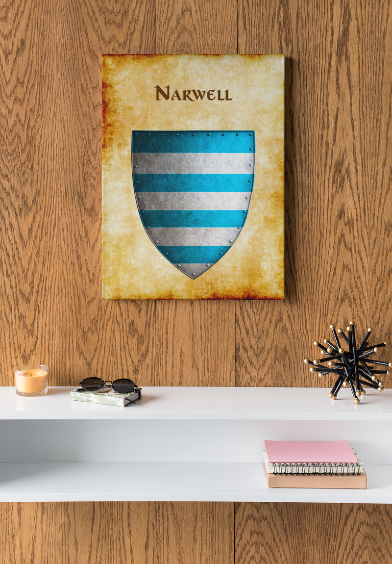 Narwell Heraldry of Greyhawk Anna Meyer Cartography Canvas Art Print