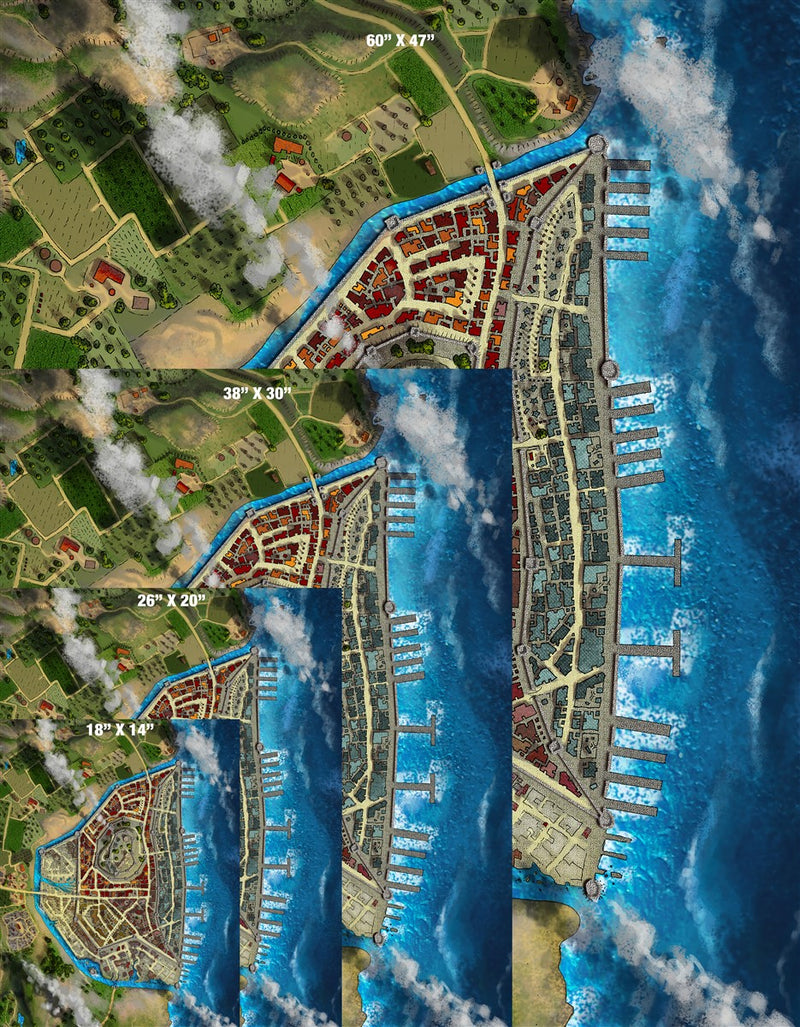 Newholt City Fantasy Map