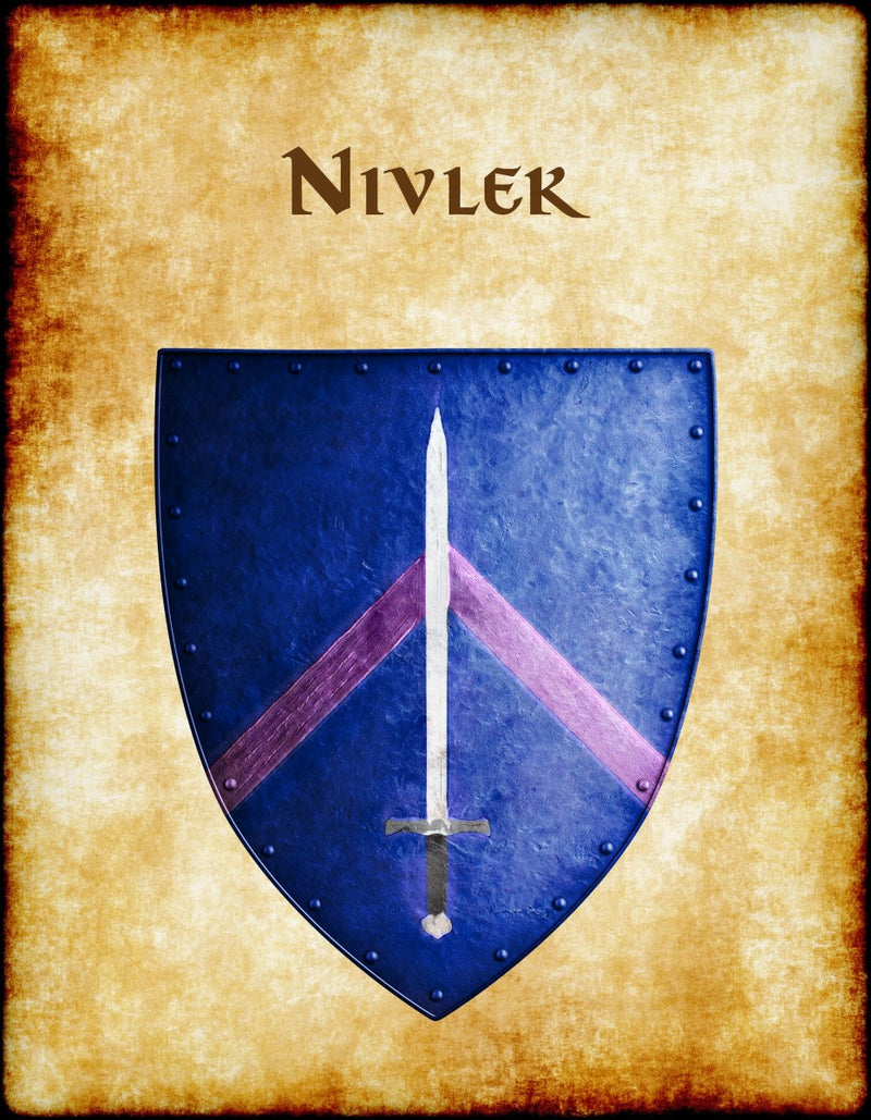 Nivlek Heraldry of Greyhawk Anna Meyer Cartography Canvas Art Print