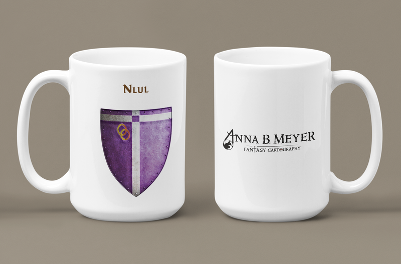 Nlul Heraldry of Greyhawk Anna Meyer Cartography Coffee Mug 11oz/15oz