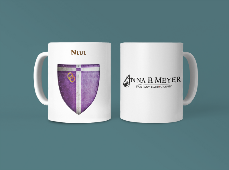 Nlul Heraldry of Greyhawk Anna Meyer Cartography Coffee Mug 11oz/15oz